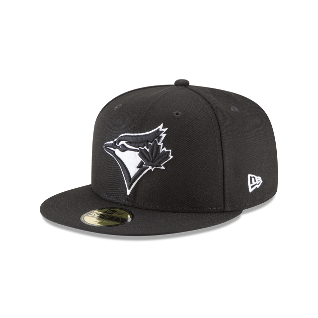 Toronto Blue Jays Black Team Logo 59FIFTY Fitted Hat
