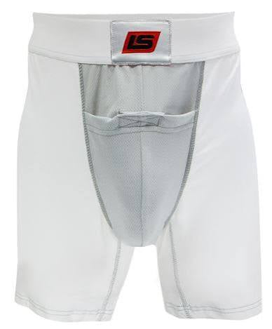 Lowry Compression Jock Short W/ pro Tapered Cup White