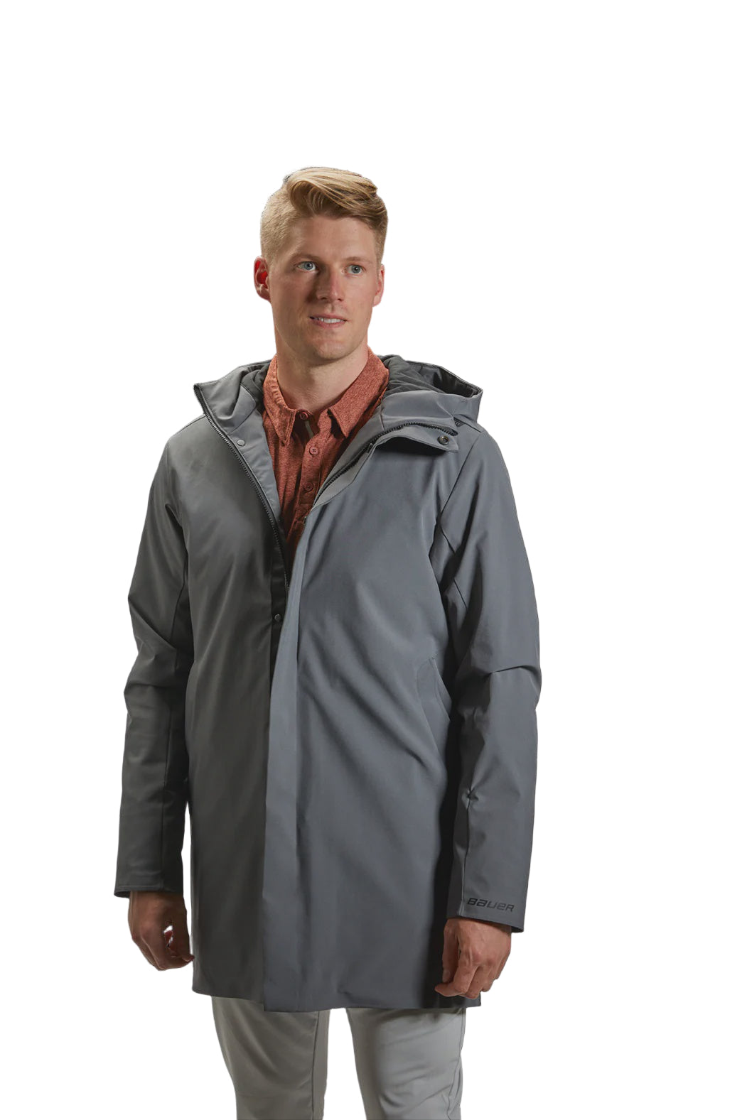 Bauer Team Travel Coat Grey Senior