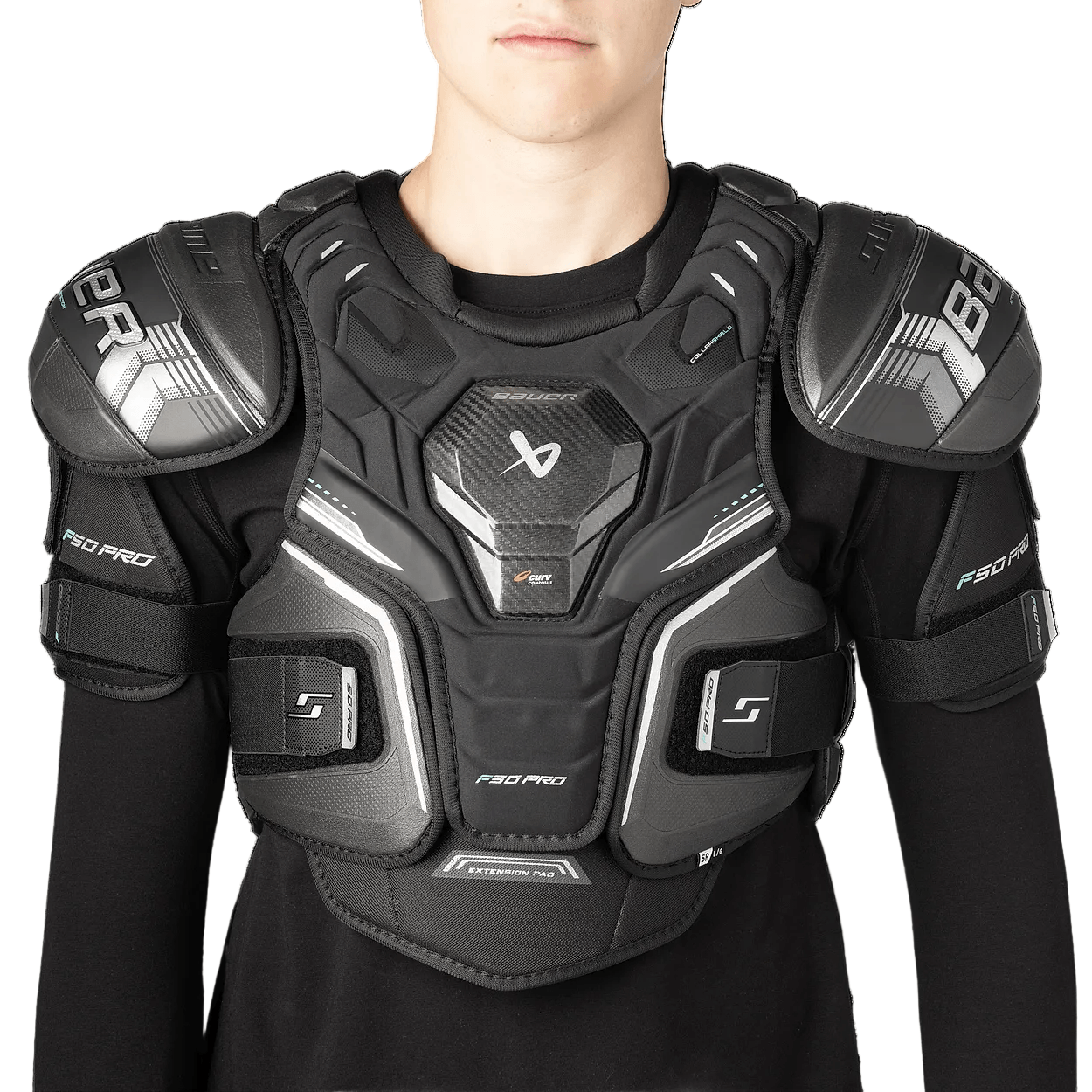 BAUER SUPREME F50 Pro Hockey Shoulder Pads Intermediate