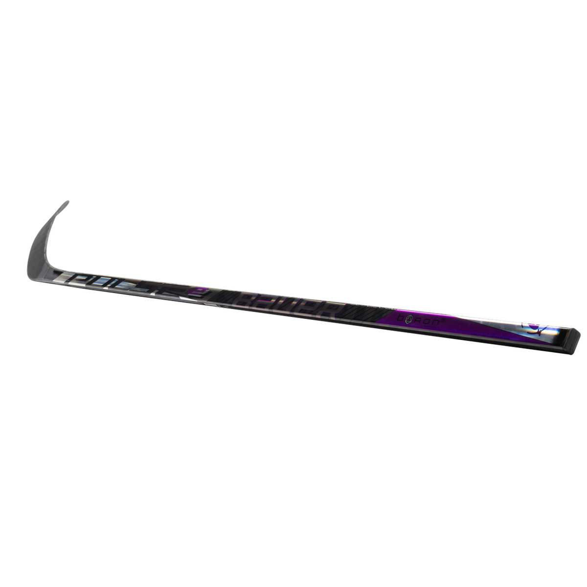 BAUER Pulse 2 intermediate hockey stick showcases innovative design and black graphic for enhanced performance.