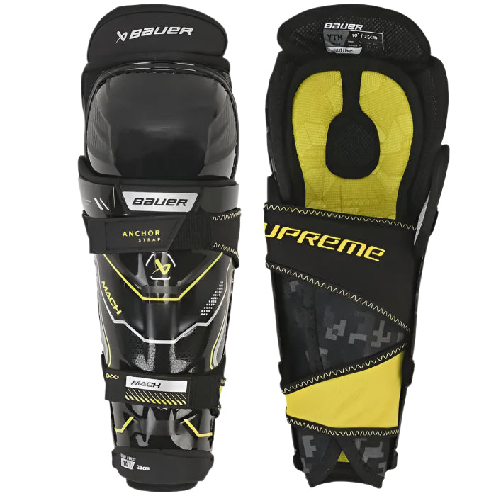 BAUER SUPREME MACH SHIN PADS YOUTH