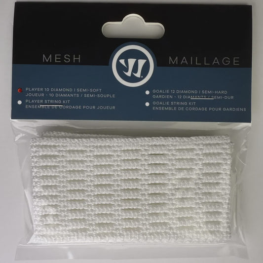 Warrior Player 10 Diamond Semi-Soft Mesh White