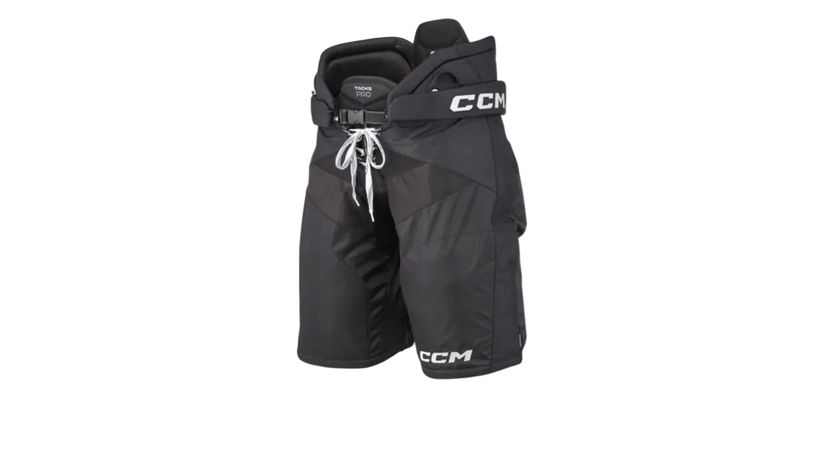 CCM Tacks Pro Hockey Pants Senior featuring sleek design and D3O smart foam technology for impact protection.