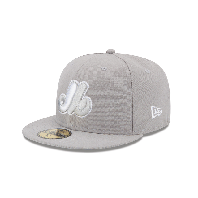 Montreal Expos Grey 59FIFTY Cooperstown Fitted Hat