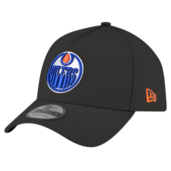Edmonton Oilers NHL 9FORTY A-Frame Hat - Black | Adjustable