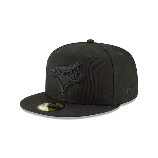 Toronto Blue Jays Black Primary Logo Basic 59FIFTY Fitted Hat