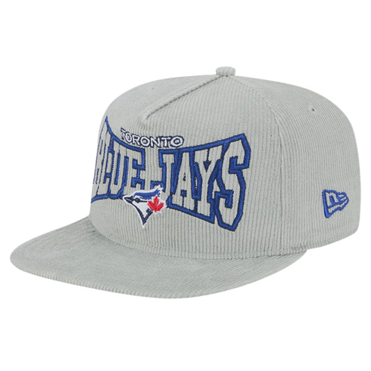 Toronto Blue Jays Gray Corduroy Golfer Snapback Hat